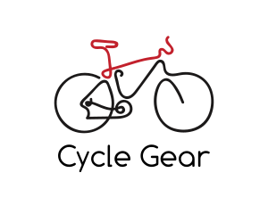 Cyclist Bike Monoline logo