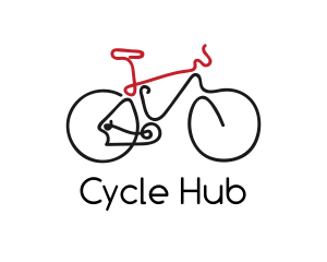 Cyclist Bike Monoline logo