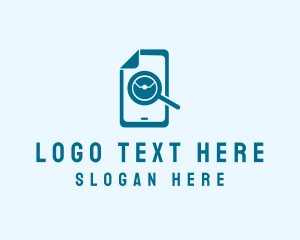 Display - Blue Phone Technician logo design