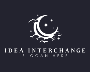 Starry Moon Star logo design