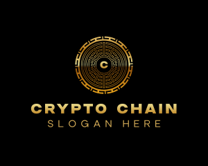 Crypto Coin Wallet logo design