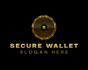 Crypto Coin Wallet logo design