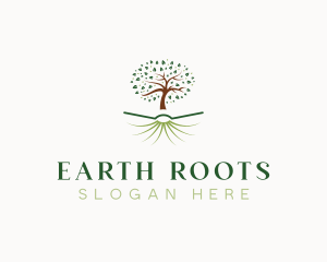 Tree Book Education logo design