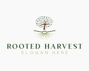 Tree Book Education logo design