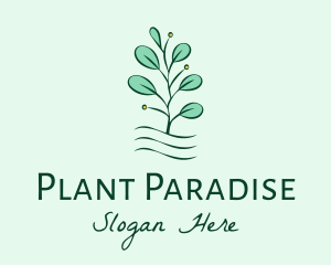 Plant Seedling Garden logo design