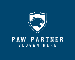 Panther Jaguar Shield logo design