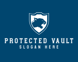 Panther Jaguar Shield logo design