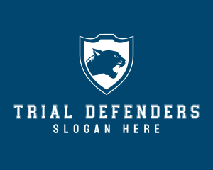 Panther Jaguar Shield logo design