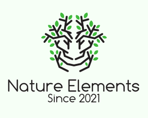 Natural Mangrove Tree  logo design