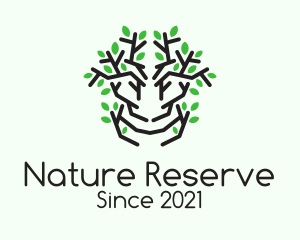 Natural Mangrove Tree  logo design