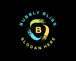 Creative Bubble Swirl logo design