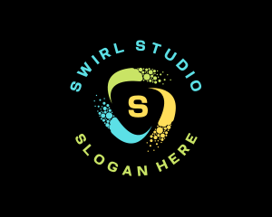 Creative Bubble Swirl logo