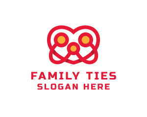 Heart People Family  logo design