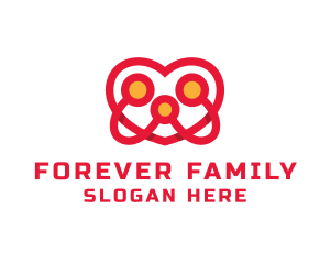 Heart People Family  logo design