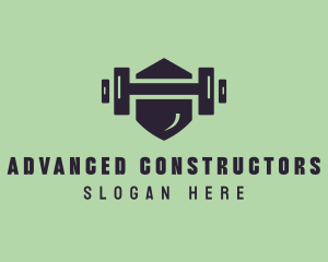 Fitness Barbell Gym logo design