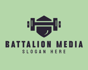 Fitness Barbell Gym logo design