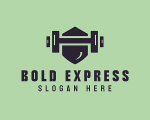 Fitness Barbell Gym logo design