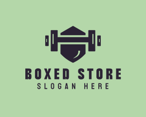 Fitness Barbell Gym logo design