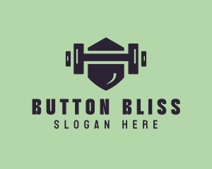 Fitness Barbell Gym logo design