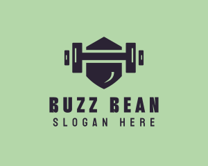 Fitness Barbell Gym logo design