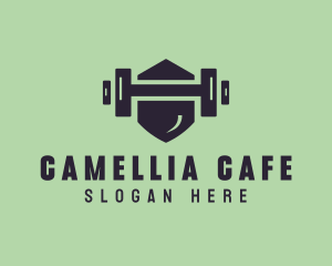 Fitness Barbell Gym logo design