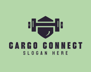 Fitness Barbell Gym logo design