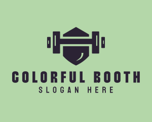 Fitness Barbell Gym logo design