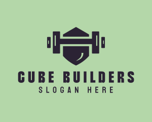 Fitness Barbell Gym logo design