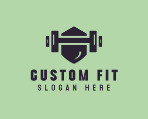 Fitness Barbell Gym logo design