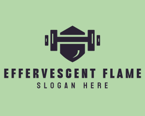 Fitness Barbell Gym logo design