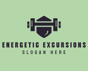 Fitness Barbell Gym logo design