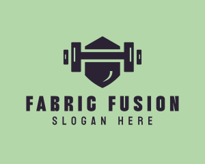 Fitness Barbell Gym logo design