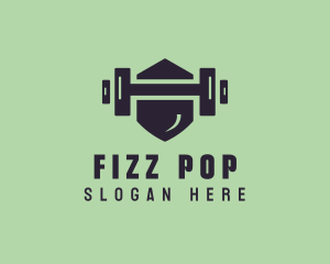 Fitness Barbell Gym logo design