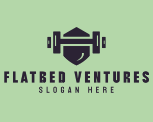 Fitness Barbell Gym logo design