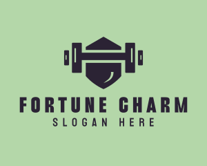 Fitness Barbell Gym logo design