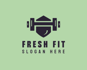 Fitness Barbell Gym logo design