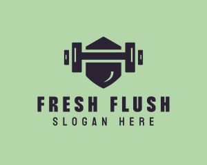 Fitness Barbell Gym logo design