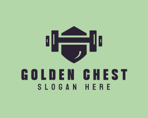 Fitness Barbell Gym logo design