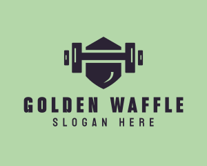 Fitness Barbell Gym logo design