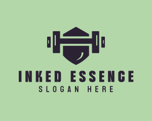 Fitness Barbell Gym logo design