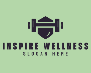 Fitness Barbell Gym logo design