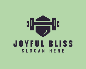 Fitness Barbell Gym logo design