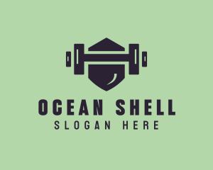 Fitness Barbell Gym logo design