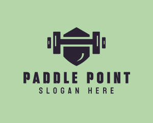 Fitness Barbell Gym logo design