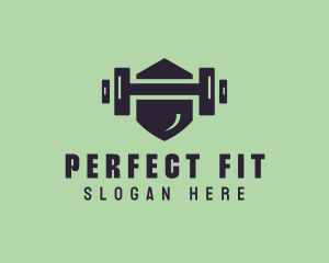 Fitness Barbell Gym logo design