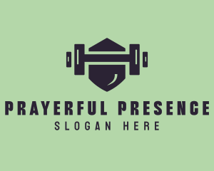 Fitness Barbell Gym logo design