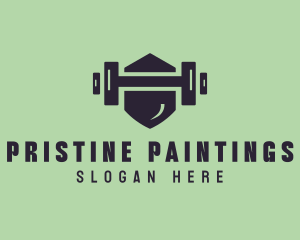 Fitness Barbell Gym logo design