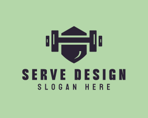 Fitness Barbell Gym logo design