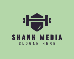 Fitness Barbell Gym logo design