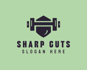 Fitness Barbell Gym logo design